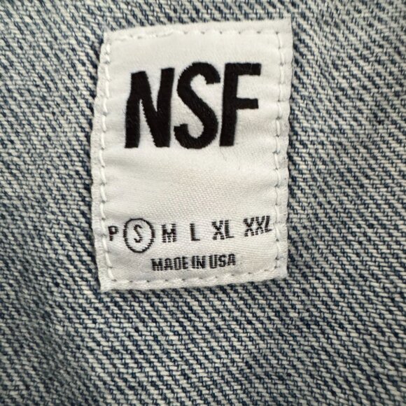 NSF "Welder" Denim Shirt/Jacket, size Small - Picture 3 of 7
